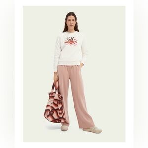 Scotch & Soda Le Soleil Off white organic cotton-blend sweater